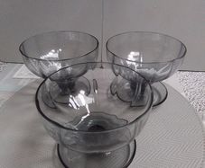 Two Sets of Glass Dessert bowls