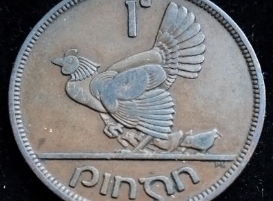 Ireland - 1940 - 1 Penny - Hen - KM.11 - [2747]
