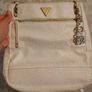 GUESS White Embossed Monogram Crossbody Bag Image 3
