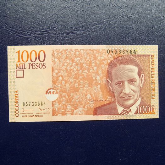 Colombia 2011,1000 pesos.Uncirculated Banknote.