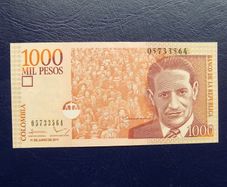 Colombia 2011,1000 pesos.Uncirculated Banknote.