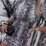 Velvet snakeskin dress Image 4