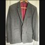Vintage 90s St Bernard for Dunnes Stores Wool Blend Grey Herringbone Blazer 40R Image 2