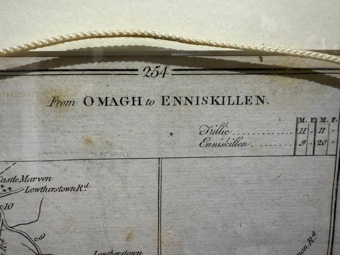 Genuine 18th Century Taylor & Skinners Roads of Ireland (Omagh, Enniskillen and Belleek)