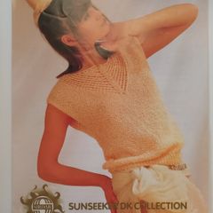 Knitting Pattern - Top with lace stitch detail.