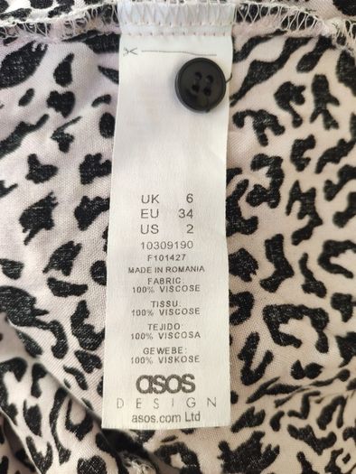ASOS oversized animal print top / blouse
