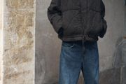 ZARA Padded Quilted Jacket Charcoal Size S!