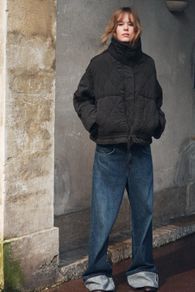 ZARA Padded Quilted Jacket Charcoal Size S!