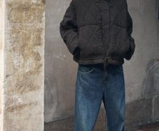 ZARA Padded Quilted Jacket Charcoal Size S!