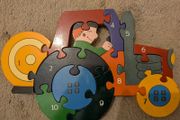 Tractor jigsaw numbered