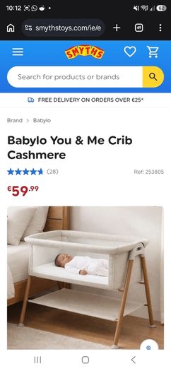 Baby changing unit & baby crib bundle