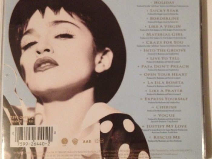 Madonna [1990] The Immaculate Collection (CD Album)