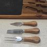 Acacia Wood & Slate Cheese Board Set with 3 Cheese Tools Image 7