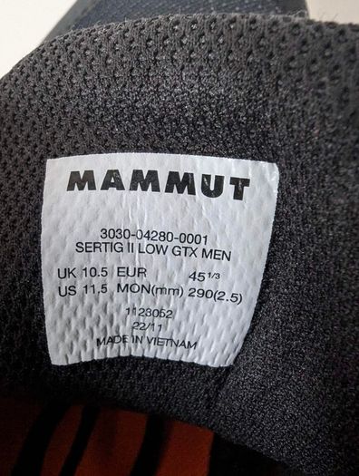 Mammut hiking shoes