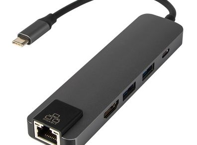 New External Network Card USB Type C RJ45 HDMI 2 x USB 3.0 Laptop PC #1496