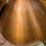 Vintage rise-and-fall/counterweight copper pendant light 40cm diameter - 1960s European Image 4
