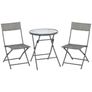 Folding Rattan Bistro Set Image 2