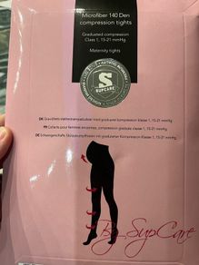 Compression maternity tights