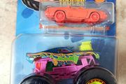 Hot Wheels 2024 Monster Trucks Rodger Dodger Combo with Crushed Car 1:64 New