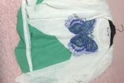 Green/White/Blue Butterfly Twinset 10/12