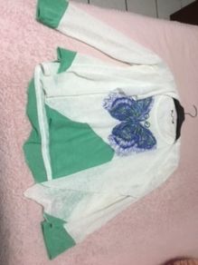 Green/White/Blue Butterfly Twinset 10/12
