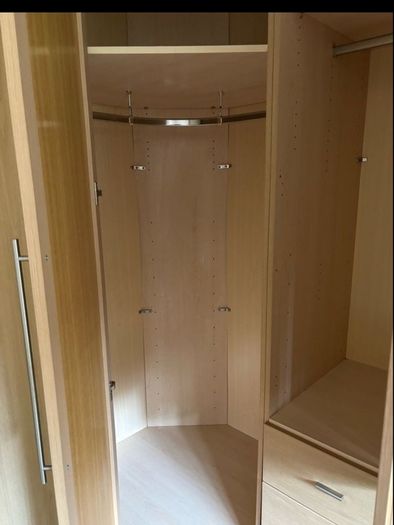 Price drop ###Solid Oak Corner Wardrobe Real Wood