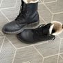 Dr. Martens 1460 Serena Fur-Lined Boots ,UK 7 , US 9 , Black Image 3