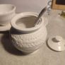 Ivery Rectangle Tray With Hony / Jam Jar And Butter Bowl. Image 6