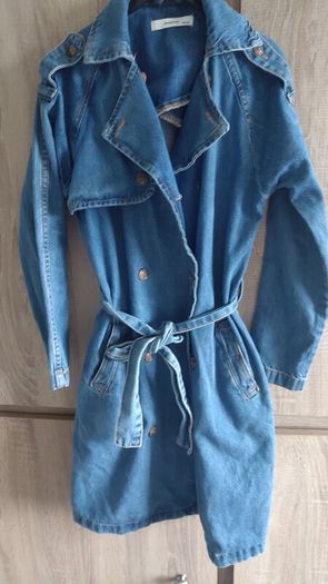 New jeans coat size fits XS s