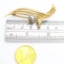 Signed Majorica Gold Plated Sterling Silver Faux Pearl Brooch Image 7