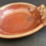 Vintage Retro clay ceramic plate, Tinket Tray, jewellery tray, handmade Image 6