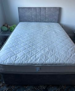 Double bed / mattress/ base headboard