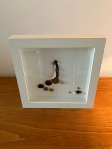 Wooden Frame Stone Art Handmade Wedding