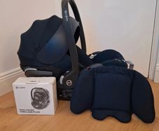 Cybex cloud Z2 i-Size Car Seat + Newborn Inlay + Rain Cover