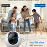 C210 2K 3MP Pan/Tilt Indoor Camera House Security Camera, WiFi Camera, No Monthly Fee, AI Detection, Dog Puppy Camera, Baby Camera Monitor, 360 View, Night Vision, Works with Alexa & Google Image 2