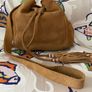 Suede Leather Handbag Image 2