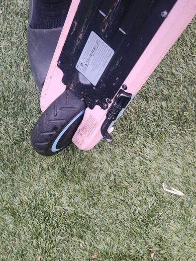 pink ninebot escooter with charger