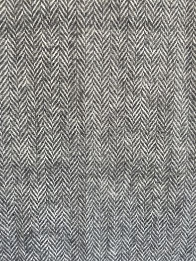 Foxford Woolen Mills Grey Herringbone Scarf