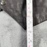 Black Goat Leather Stylish Waistcoat Mens Size M - Push Studs - Lined Image 6