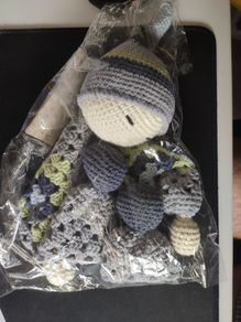 hand knitted toy