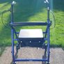 Two Lightweight Aluminium 4 Wheel Rollators. Image 4