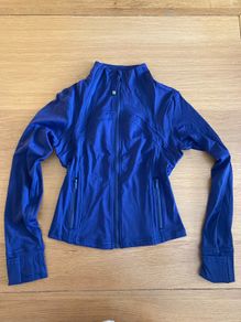 Lululemon Define Cropped Jacket Navy Size 8 UK