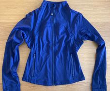 Lululemon Define Cropped Jacket Navy Size 8 UK