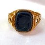 Hallmarked Vintage Gentleman's Signet Ring Image 10