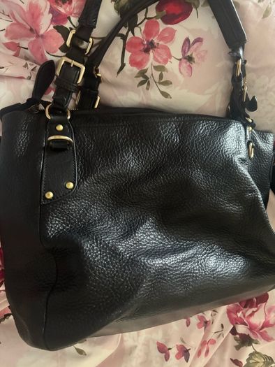Authentic Prada Vitello Daino Leather Tote Bag - Black