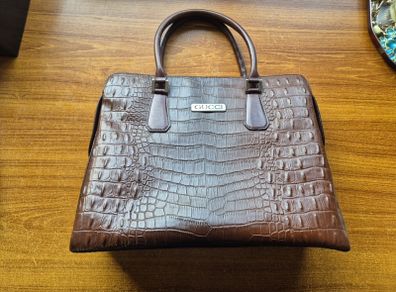 Vintage Crocodile Leather Gucci Imitation Handbag