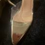 Gold & Clear Pointed Toe Heels Size 41 (Fits 40,40.5) Image 2