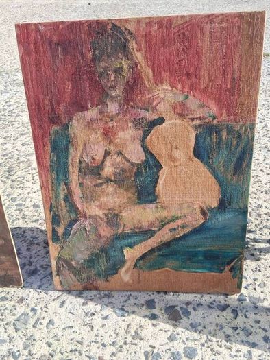 3 X George Weissbort Original Oil On Board