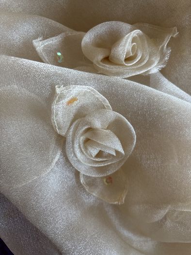Wrap/Scarf - Sequin and Flower Embellishment