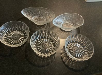 5 Retro Glass Dishes